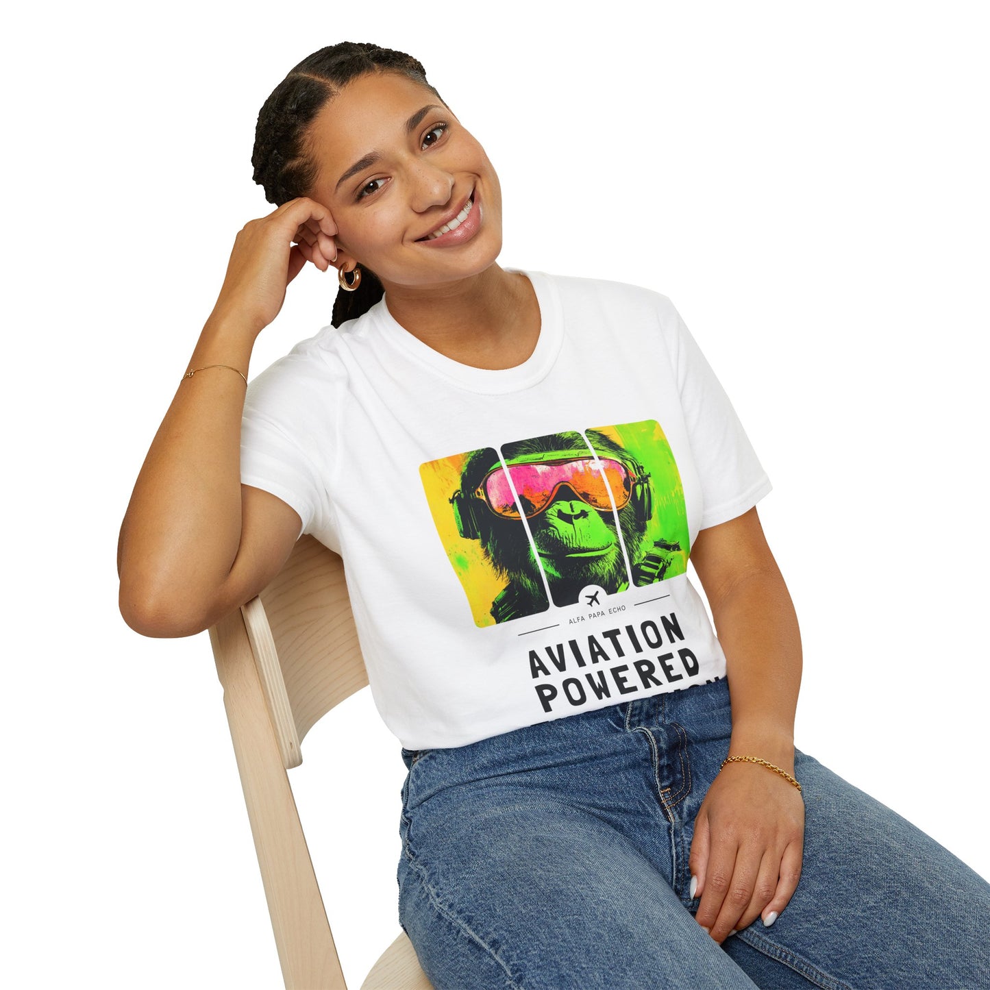 Aviation Powered Evolution - Flying Monkey T-Shirt