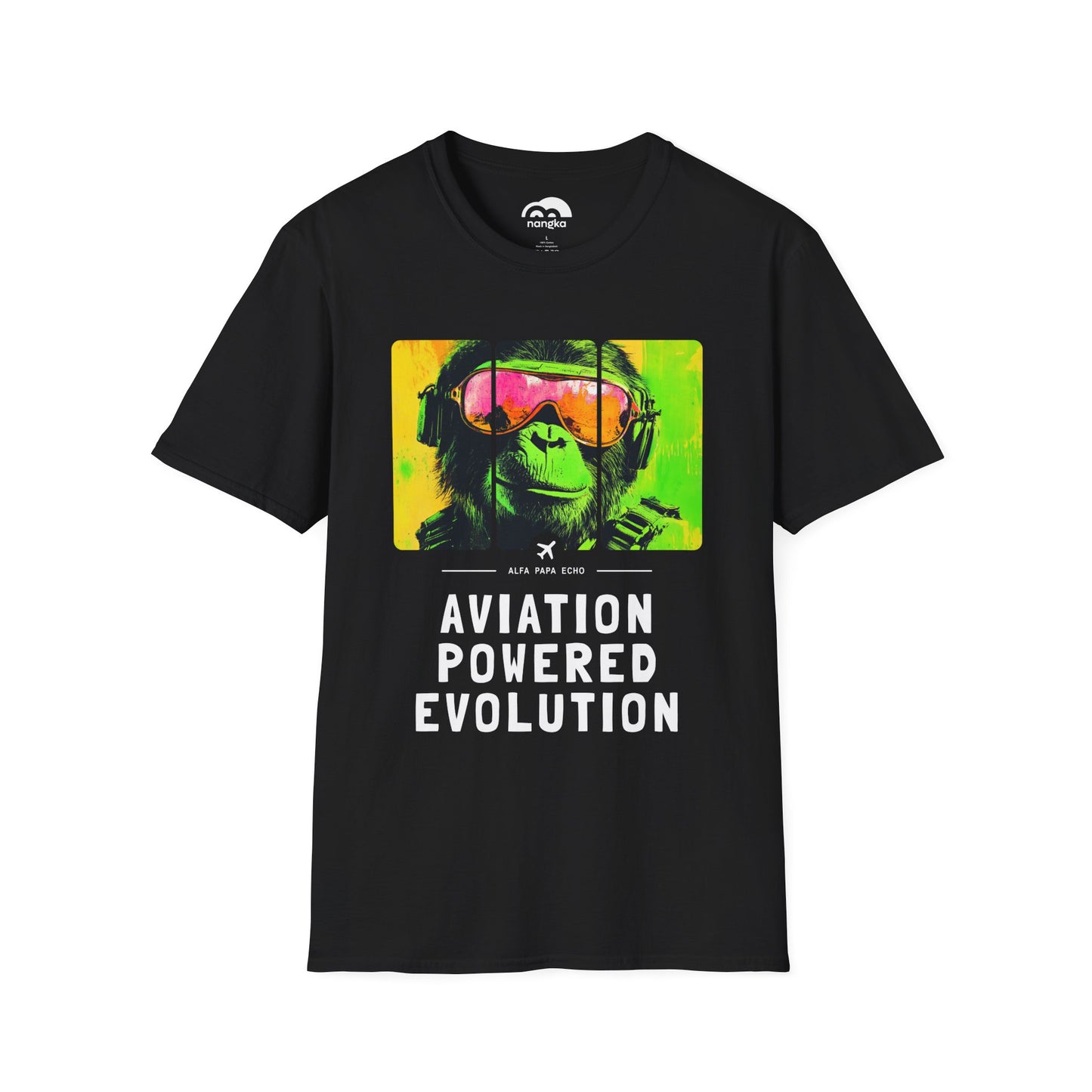 Aviation Powered Evolution - Flying Monkey T-Shirt