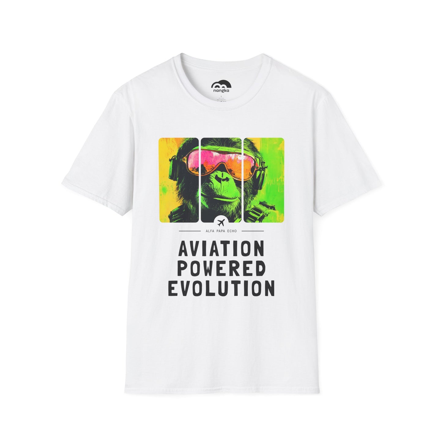 Aviation Powered Evolution - Flying Monkey T-Shirt