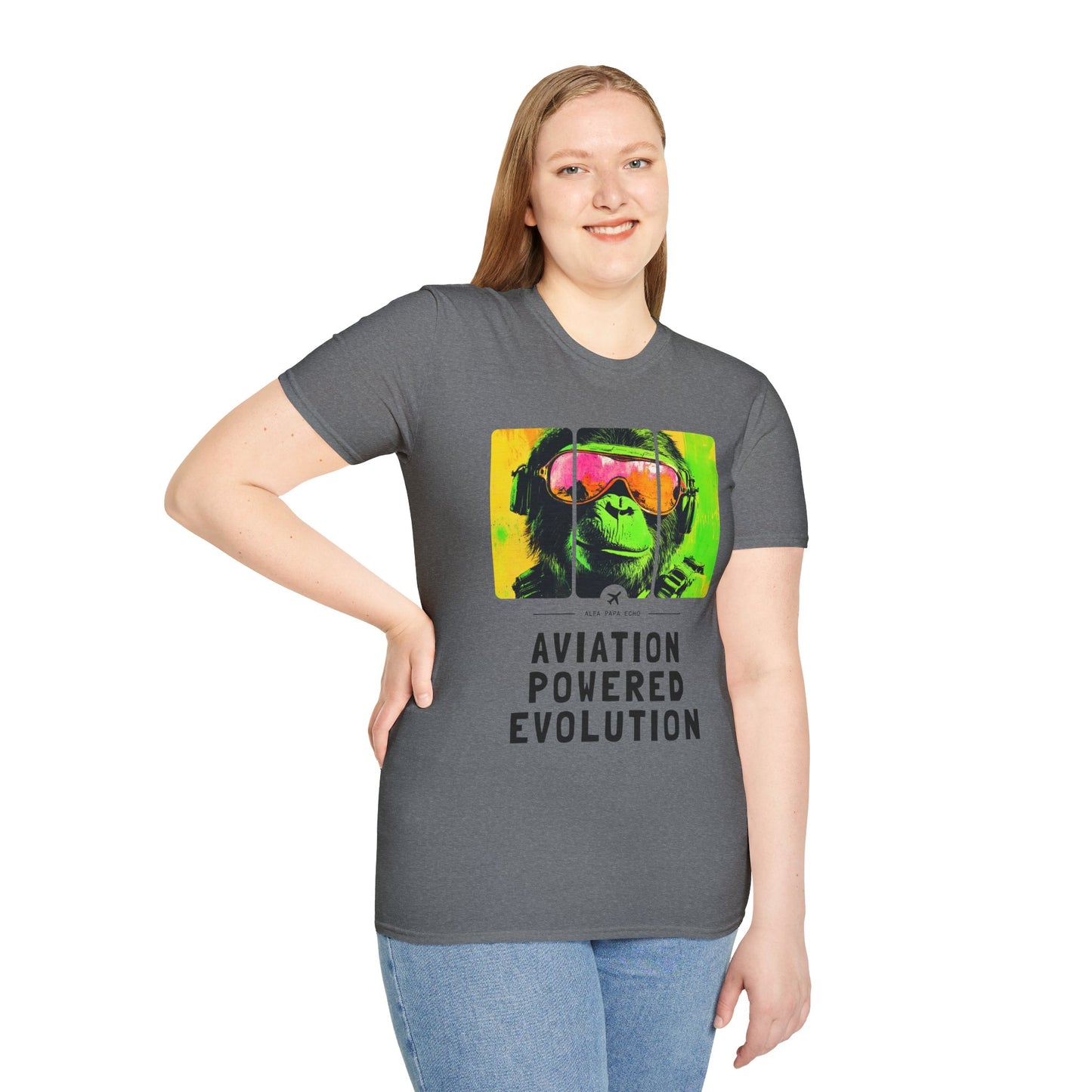 Aviation Powered Evolution - Flying Monkey T-Shirt