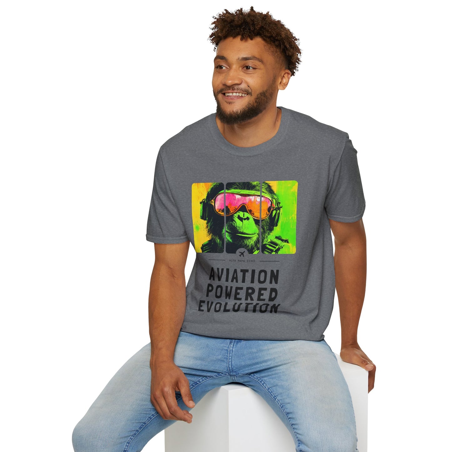 Aviation Powered Evolution - Flying Monkey T-Shirt