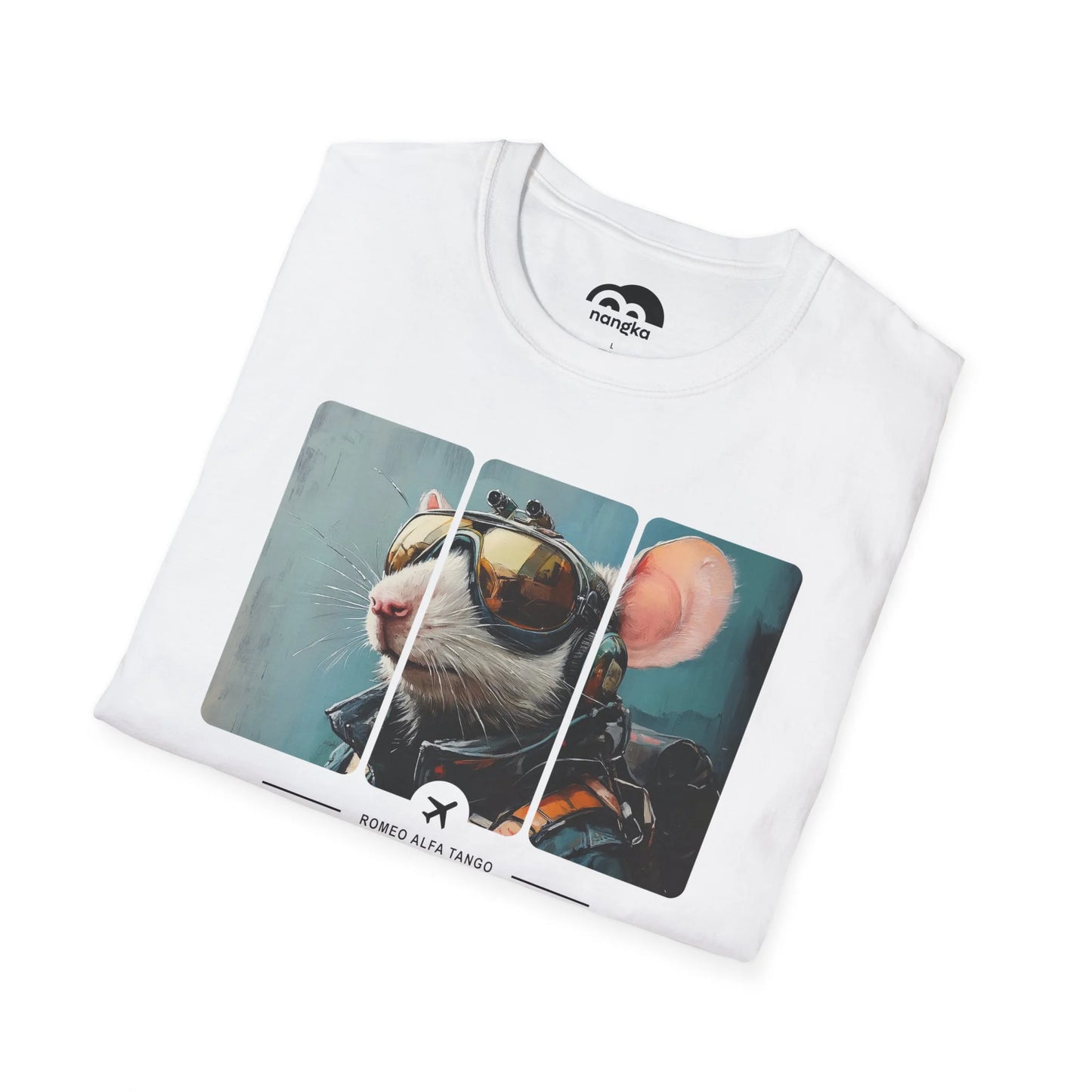 Rapidly Ascending Tail - Runway Rodent T-Shirt White Folded