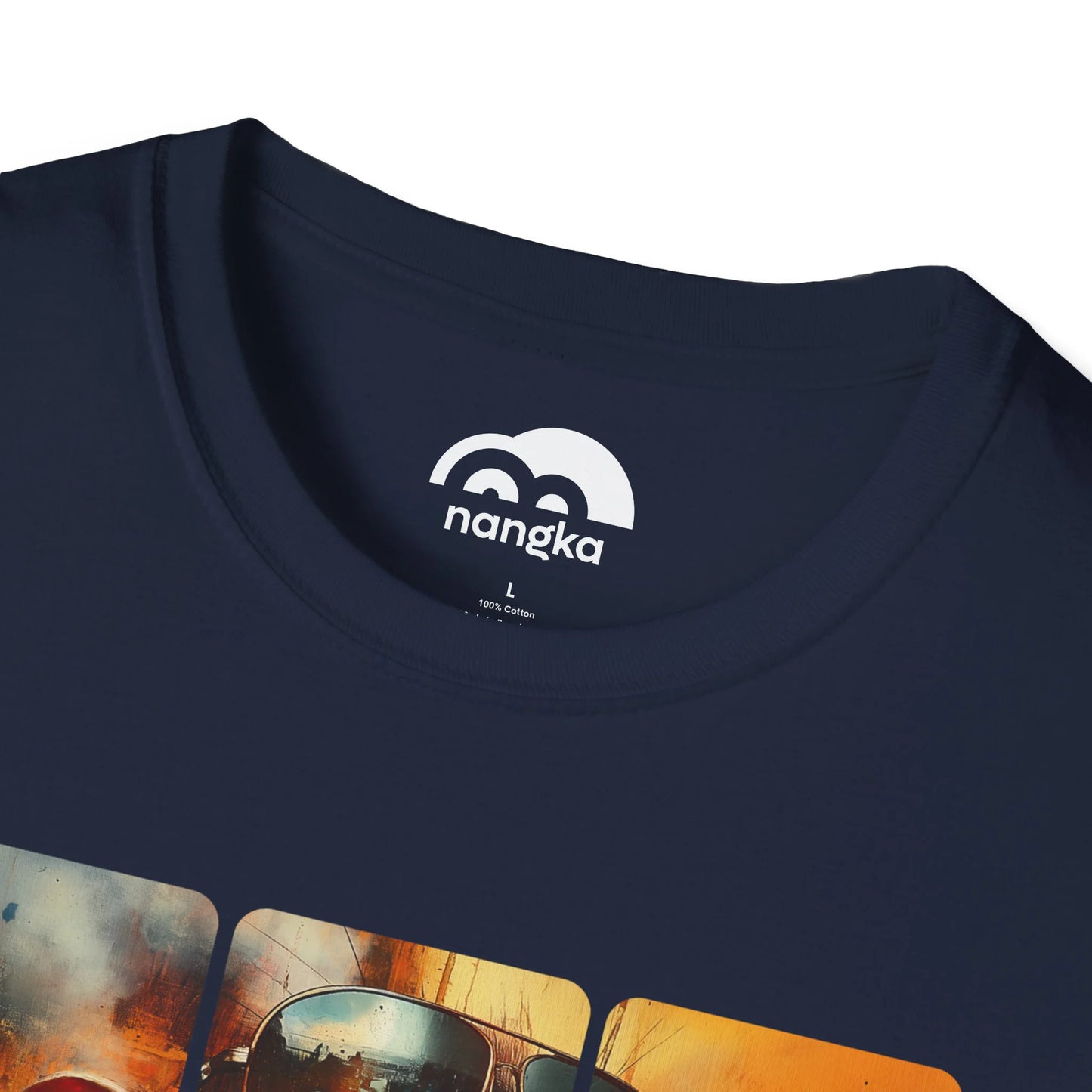 Retired at Transit - Runway Rodent T-Shirt Navy Blue Collar
