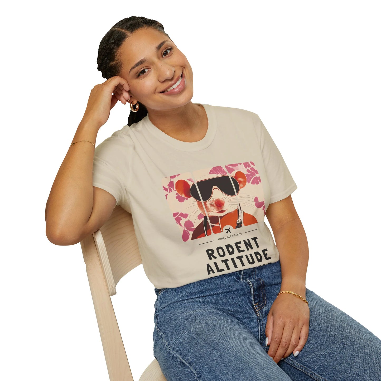 Rodent Altitude Training - Runway Rodent T-Shirt Sand Context