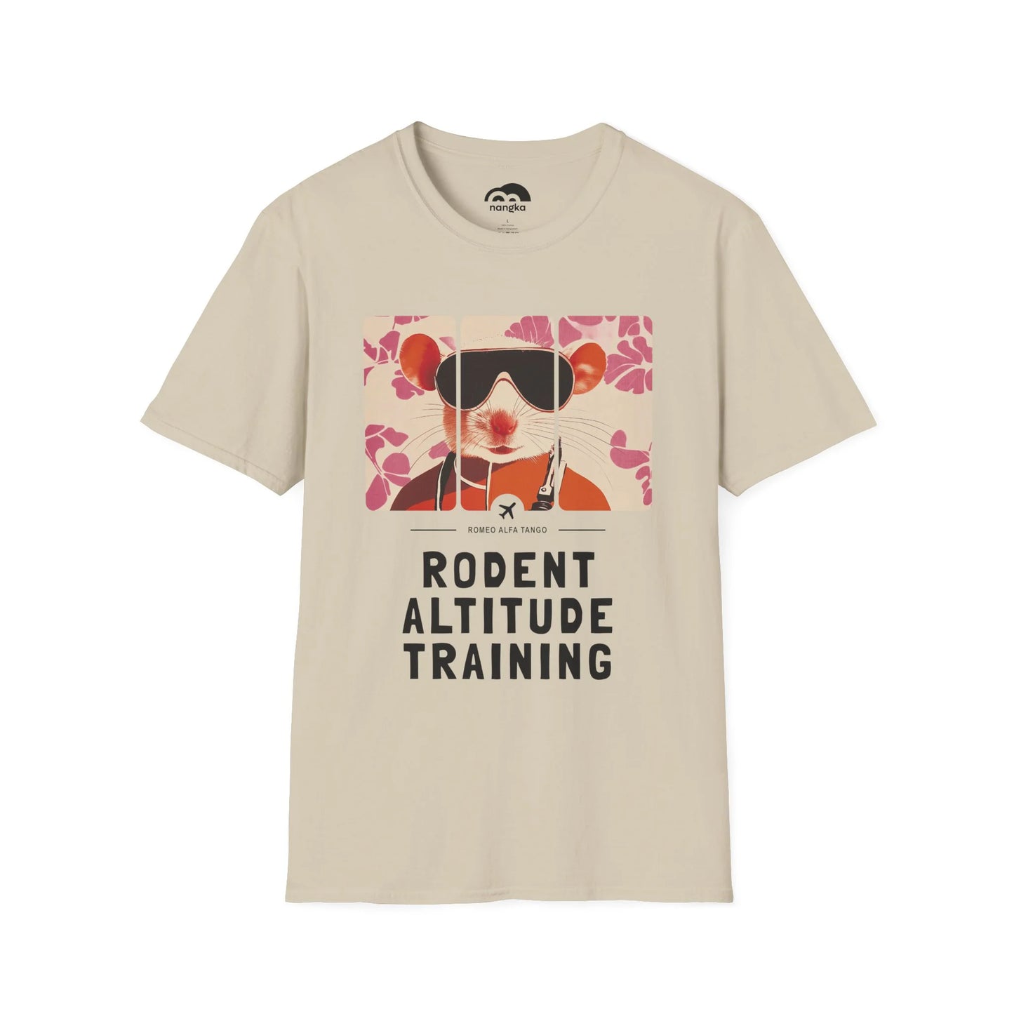 Rodent Altitude Training - Runway Rodent T-Shirt Sand Front