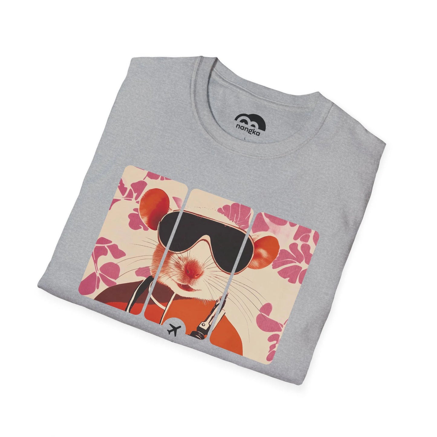 Rodent Altitude Training - Runway Rodent T-Shirt Spot Grey Folded