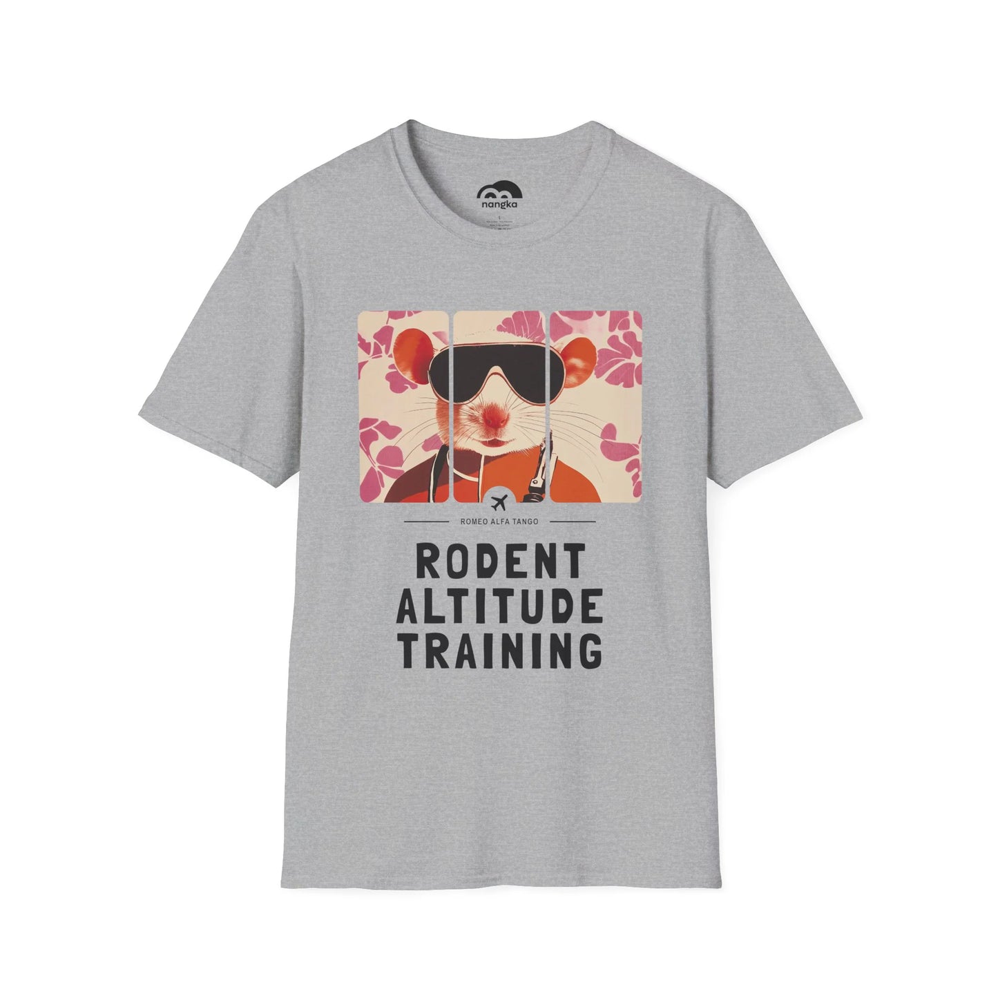 Rodent Altitude Training - Runway Rodent T-Shirt Spot Grey Front