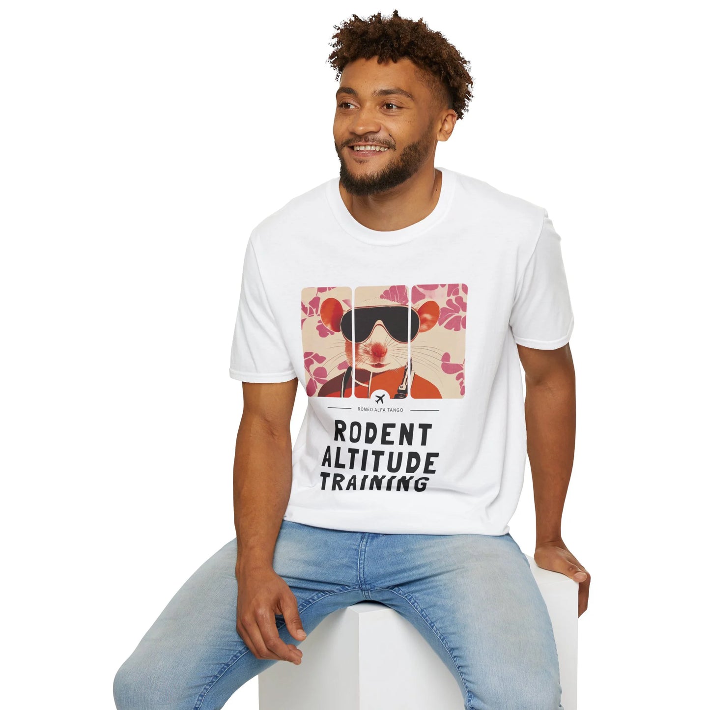 Rodent Altitude Training - Runway Rodent T-Shirt White Context