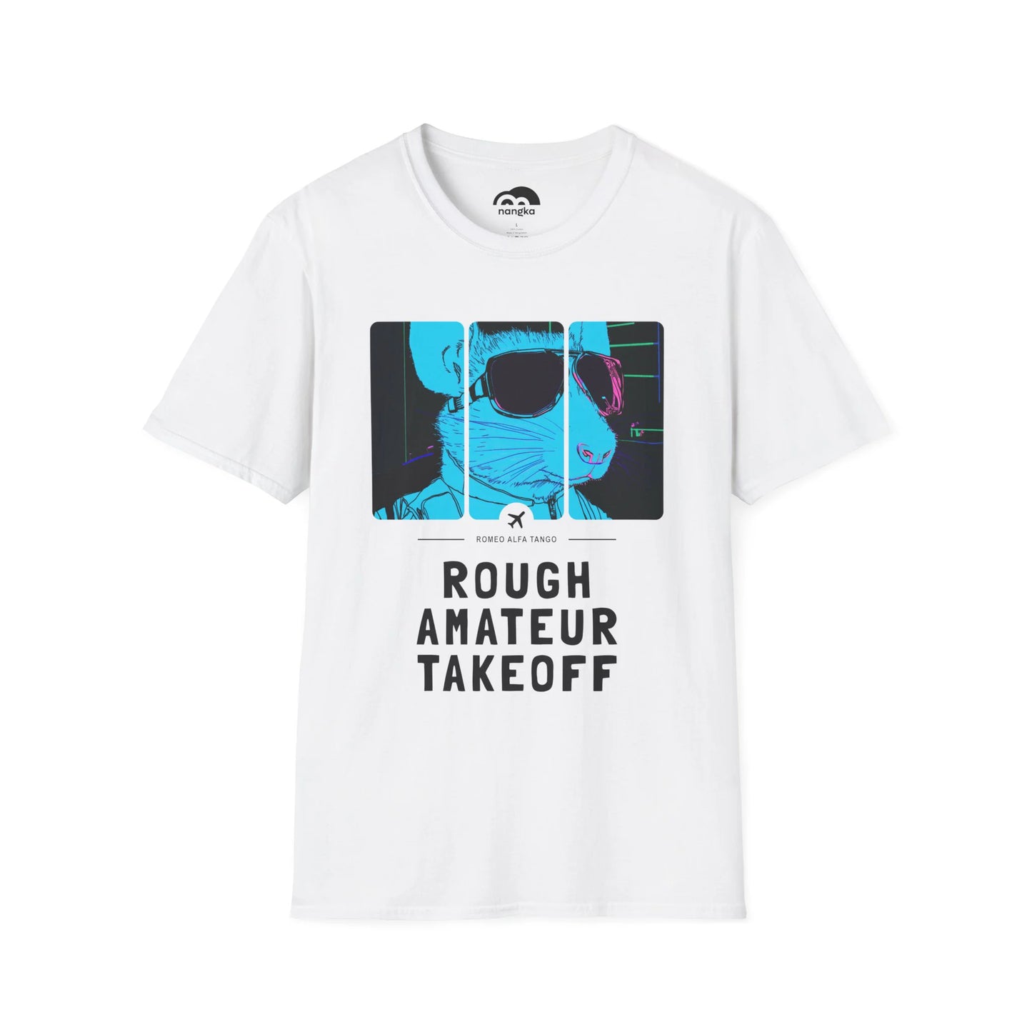 Rough Amateur Takeoff - Runway Rodent T-Shirt White Front