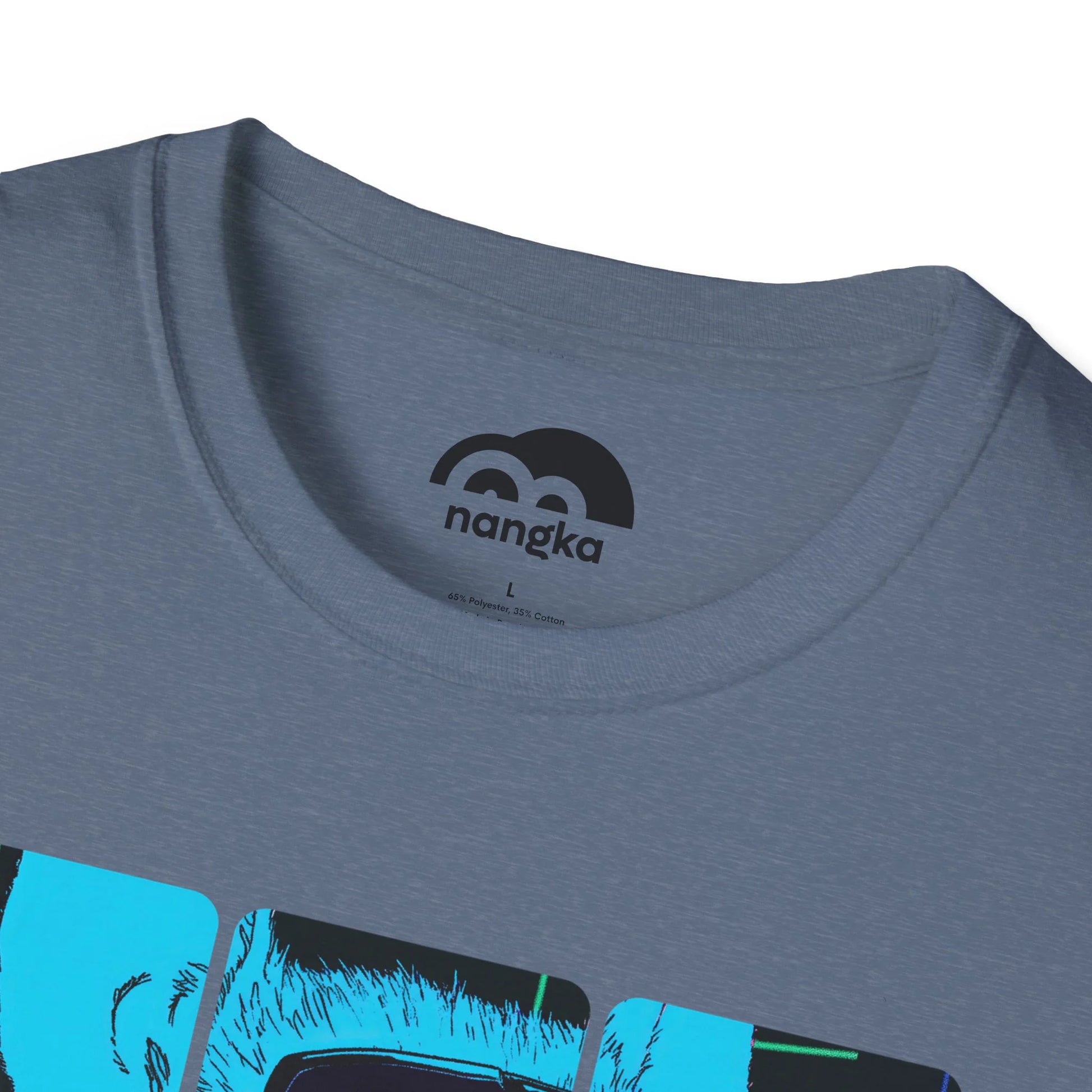 Rough Amateur Takeoff - Runway Rodent T-Shirt Heather Indigo Collar